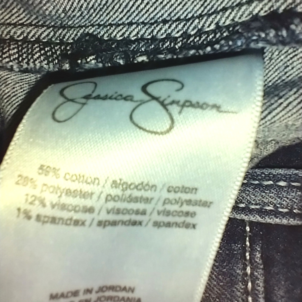 Jessica Simpson Starstruck High Rise Wide Leg Blue Jeans NWT - Picture 6 of 10